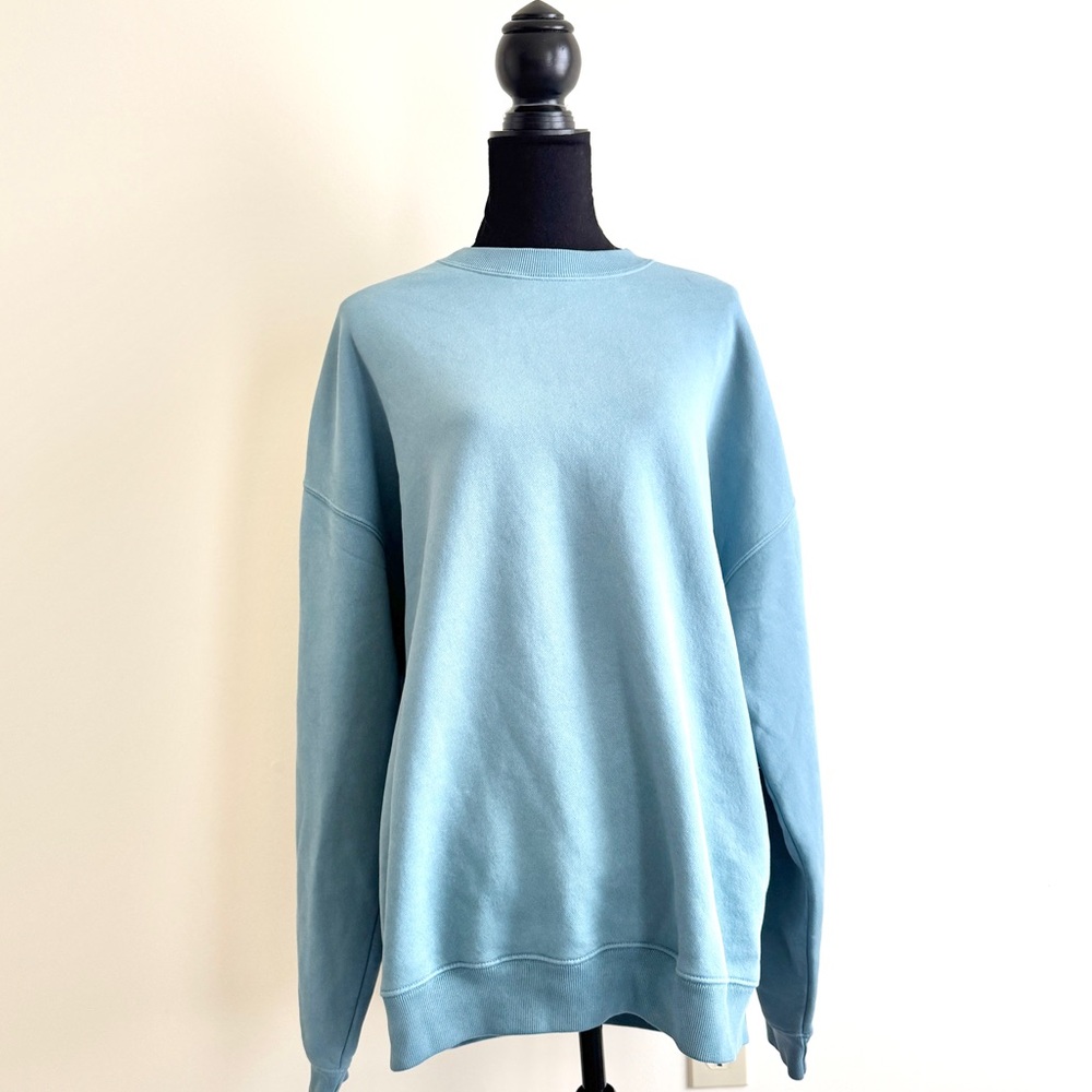 Abercrombie & Fitch Men’s Tall Sweatshirt – Size L Tall – Light Blue – NWT - Picture 1 of 7